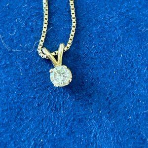 Diamond and Gold Necklace